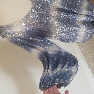 Vine & Love lined sequin top Large